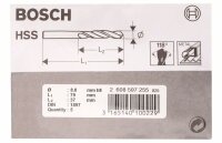 Bosch Karosseriebohrer HSS-R, DIN 1897, 8 x 37 x 79 mm, 5er-Pack