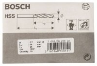 Bosch Karosseriebohrer HSS-R, DIN 1897, 5,7 x 28 x 66 mm, 10er-Pack