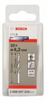 Bosch Karosseriebohrer HSS-R, DIN 1897, 4,2 x 22 x 55 mm, 10er-Pack