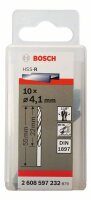 Bosch Karosseriebohrer HSS-R, DIN 1897, 4,1 x 22 x 55 mm, 10er-Pack