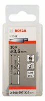 Bosch Karosseriebohrer HSS-R, DIN 1897, 3,5 x 20 x 52 mm, 10er-Pack