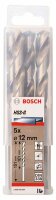 Bosch Metallbohrer HSS-G, DIN 338, Durchmesser 12,00 mm, 5er-Pack