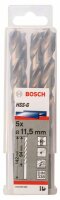 Bosch Metallbohrer HSS-G, DIN 338, 11,5 x 94 x 142 mm, 5er-Pack