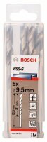 Bosch Metallbohrer HSS-G, DIN 338, Durchmesser 9,50 mm, 5er-Pack