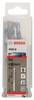 Bosch Metallbohrer HSS-G, DIN 338, Durchmesser 8,00 mm, 5er-Pack