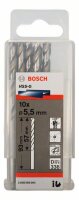 Bosch Metallbohrer HSS-G, DIN 338, Durchmesser 5,50 mm. 10er-Pack