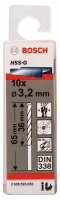 Bosch Metallbohrer HSS-G, DIN 338, 3,2 x 36 x 65 mm, 10er-Pack