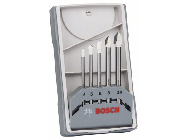 Bosch 5-tlg. CYL-9 Ceramic Fliesenbohrer-Set, 4–10 mm