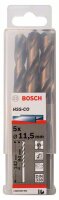 Bosch Metallbohrer HSS-Co, DIN 338, 11,5 x 94 x 142 mm, 5er-Pack