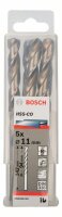 Bosch Metallbohrer HSS-Co, DIN 338, 11 x 94 x 142 mm, 5er-Pack