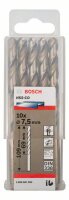 Bosch Metallbohrer HSS-Co, DIN 338, 7,5 x 69 x 109 mm, 10er-Pack