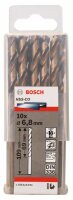 Bosch Metallbohrer HSS-Co, DIN 338, 6,8 x 69 x 109 mm, 10er-Pack