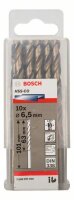 Bosch Metallbohrer HSS-Co, DIN 338, 6,5 x 63 x 101 mm, 10er-Pack