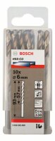 Bosch Metallbohrer HSS-Co, DIN 338, 6 x 57 x 93 mm, 10er-Pack