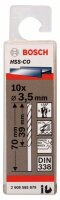 Bosch Metallbohrer HSS-Co, DIN 338, 3,5 x 39 x 70 mm, 10er-Pack