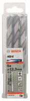 Bosch Metallbohrer HSS-G, DIN 338, 12,3 x 101 x 151 mm, 5er-Pack