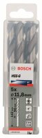 Bosch Metallbohrer HSS-G, DIN 338, 11,8 x 94 x 142 mm, 5er-Pack