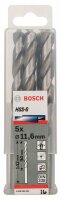 Bosch Metallbohrer HSS-G, DIN 338, 11,6 x 94 x 142 mm, 5er-Pack