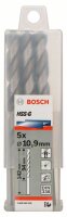 Bosch Metallbohrer HSS-G, DIN 338, 10,9 x 94 x 142 mm, 5er-Pack