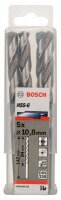 Bosch Metallbohrer HSS-G, DIN 338, 10,8 x 94 x 142 mm, 5er-Pack