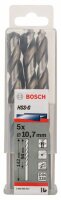 Bosch Metallbohrer HSS-G, DIN 338, 10,7 x 94 x 142 mm, 5er-Pack