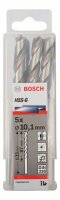 Bosch Metallbohrer HSS-G, DIN 338, 10,1 x 87 x 133 mm, 5er-Pack