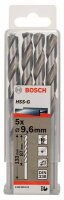 Bosch Metallbohrer HSS-G, DIN 338, 9,6 x 87 x 133 mm, 5er-Pack