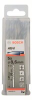 Bosch Metallbohrer HSS-G, DIN 338, 8,6 x 81 x 125 mm, 5er-Pack