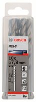 Bosch Metallbohrer HSS-G, DIN 338, 7,9 x 75 x 117 mm, 10er-Pack