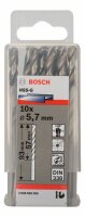 Bosch Metallbohrer HSS-G, DIN 338, 5,7 x 57 x 93 mm, 10er-Pack