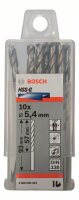 Bosch Metallbohrer HSS-G, DIN 338, 5,4 x 57 x 93 mm, 10er-Pack