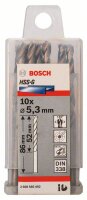 Bosch Metallbohrer HSS-G, DIN 338, 5,3 x 52 x 86 mm,...