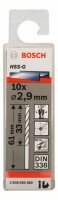 Bosch Metallbohrer HSS-G, DIN 338, 2,9 x 33 x 61 mm, 10er-Pack