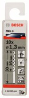 Bosch Metallbohrer HSS-G, DIN 338, 1,3 x 16 x 38 mm, 10er-Pack