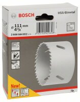 Bosch Lochsäge HSS-Bimetall für Standardadapter, 111 mm, 4 3/8-Zoll