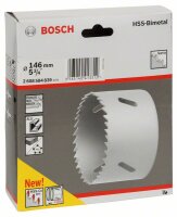 Bosch Lochsäge HSS-Bimetall für Standardadapter, 146 mm, 5 3/4-Zoll