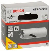 Bosch Lochsäge HSS-Bimetall für Standardadapter, 14 mm, 9/16-Zoll