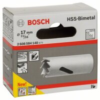 Bosch Lochsäge HSS-Bimetall für Standardadapter, 17 mm, 11/16-Zoll