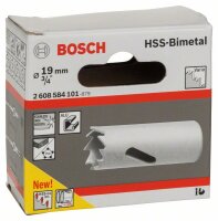 Bosch Lochsäge HSS-Bimetall für Standardadapter, 19 mm, 3/4-Zoll