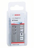 Bosch HSS PointTeQ Sechskantbohrer 2 mm, 10er-Pack