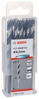 Bosch Metallspiralbohrer HSS PointTeQ, DIN 338, 6,3 mm, 10er-Pack