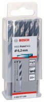 Bosch Metallspiralbohrer HSS PointTeQ, DIN 338, 6,2 mm, 10er-Pack