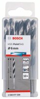 Bosch Metallspiralbohrer HSS PointTeQ, DIN 338, 6,0 mm, 10er-Pack