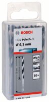 Bosch Metallspiralbohrer HSS PointTeQ, DIN 338, 4,1 mm, 10er-Pack