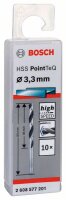 Bosch Metallspiralbohrer HSS PointTeQ, DIN 338, 3,3 mm, 10er-Pack