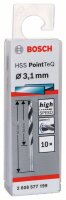 Bosch Metallspiralbohrer HSS PointTeQ, DIN 338, 3,1 mm, 10er-Pack