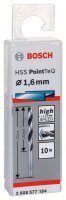 Bosch Metallspiralbohrer HSS PointTeQ, DIN 338, 1,6 mm, 10er-Pack