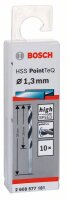 Bosch Metallspiralbohrer HSS PointTeQ, DIN 338, 1,3 mm, 10er-Pack