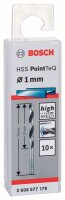 Bosch Metallspiralbohrer HSS PointTeQ, DIN 338, 1,0 mm, 10er-Pack