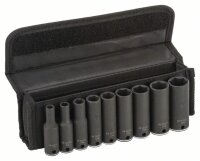 Bosch Steckschlüssel-Set, 9-tlg., 7–19 mm...